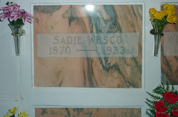 Sarah J “Sadie” <I>Heck</I> Wesco 
