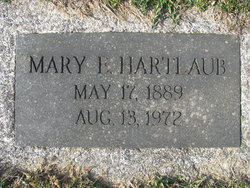 Mary E. <I>Marshall</I> Hartlaub 
