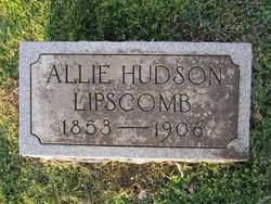 Allie <I>Hudson</I> Lipscomb 