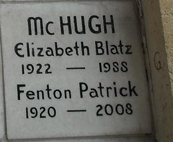 Elizabeth <I>Blatz</I> McHugh 
