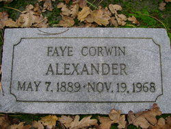 Faye <I>Corwin</I> Alexander 
