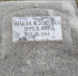 Matilda <I>Mueller</I> Scheurich 