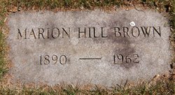 Marion <I>Hill</I> Brown 