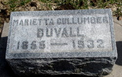 Marietta <I>Cullumber</I> DuVall 
