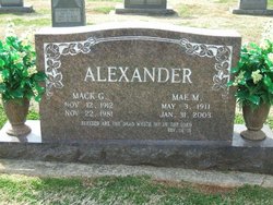 Malcolm Grady “Mack” Alexander 