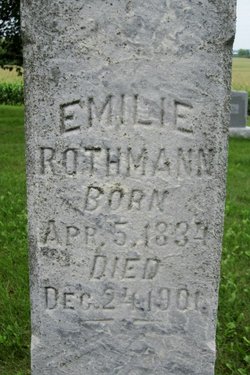 Emilie <I>Hackenschmidt</I> Rothmann 