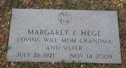Margaret E. <I>Landreth</I> Hege 