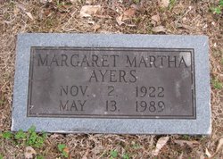 Margaret Martha Ayers 
