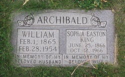 Sophia Easton <I>King</I> Archibald 