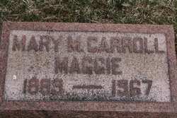 Mary Margaret “Maggie” <I>Zerkle</I> Carroll 