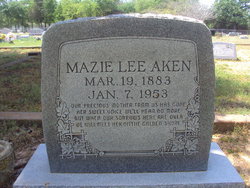 Mazie Lee <I>Davis</I> Aken 
