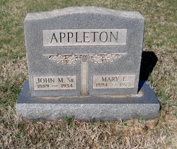 Mary E. <I>Jenkins</I> Appleton 