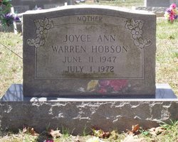 Joyce Ann <I>Warren</I> Hobson 
