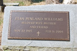 Elsa <I>Penland</I> Williams 