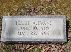Bessie A <I>Whicker</I> Evans 
