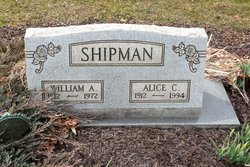 Alice Mildred <I>Calaway</I> Shipman 