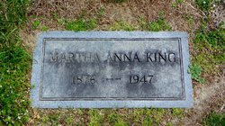 Martha Anna <I>Stewart</I> King 