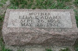 Ella E <I>Cole</I> Adams 
