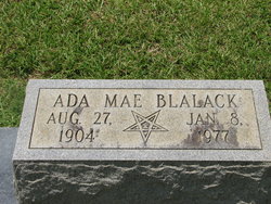 Ada Mae <I>McCaffrey</I> Blalack 