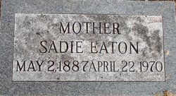 Sadie Katherine <I>Cameron</I> Eaton 