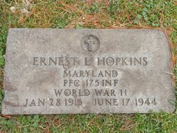 Pfc. Ernest Leroy Hopkins 