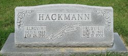 Ruby Ellen <I>Ackerman</I> Hackmann 