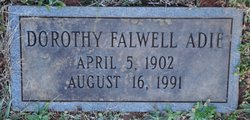 Dorothy <I>Falwell</I> Adie 