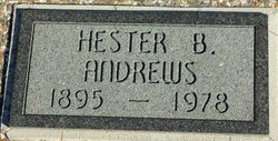 Hester Barbara <I>Baker</I> Andrews 