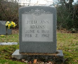 Julia Ann <I>Dollarhide</I> Adkins 