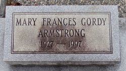 Mary Frances <I>Gordy</I> Armstrong 