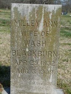 Milley Ann <I>Barnes</I> Blackburn 