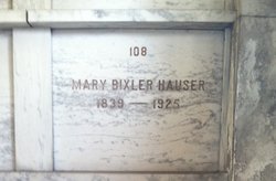 Mary <I>Bixler</I> Hauser 