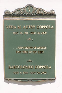 Veda Marie <I>Autry</I> Coppola 