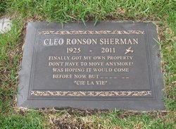 Cleo <I>Ronson</I> Sherman 