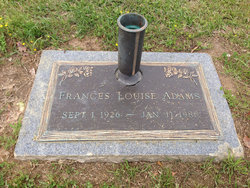 Frances Louise <I>Jones</I> Adams 