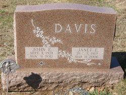 Janet E. <I>Ritter</I> Davis 