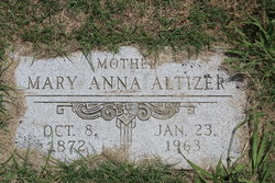 Mary Anna <I>Waller</I> Altizer 