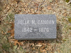 Julia M <I>Snow</I> Cahoon 