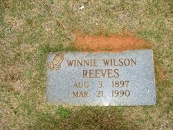 Winnie <I>Wilson</I> Reeves 