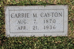 Caroline M “Carrie” <I>Hilgardner</I> Caton Cayton 