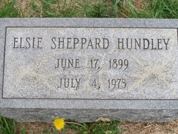 Elsie Iris <I>Sheppard</I> Hundley 