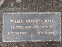 Wilma <I>Mosher</I> Ball 