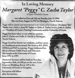 Margaret C. <I>Zacha</I> Taylor 
