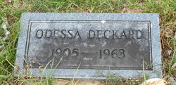 Odessa <I>Wiser</I> Deckard 
