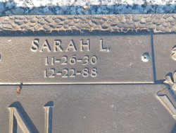 Sarah L <I>Thomas</I> Brown 