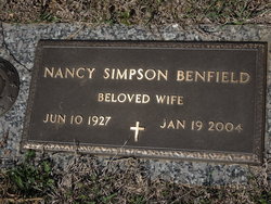Catherine Nancy <I>Simpson</I> Benfield 