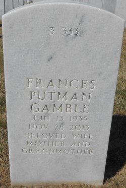 Frances <I>Putnam</I> Gamble 