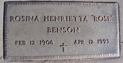 Henrietta R Benson 