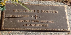 Elizabeth <I>Easterbrook</I> Horton 
