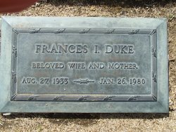 Frances Isabell <I>Faye</I> Duke 